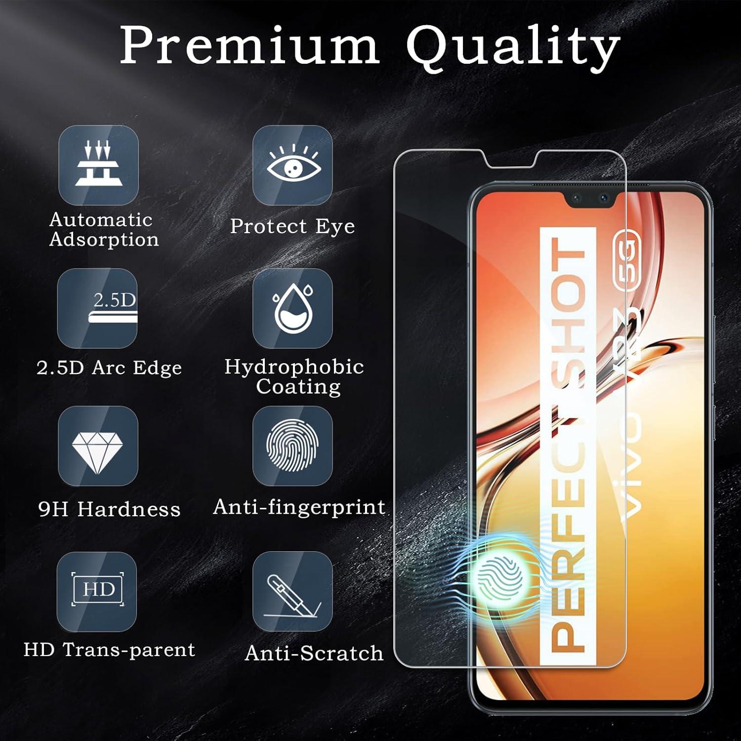3er Pack Vivo V23 5G Displayschutzfolie 9H Härte