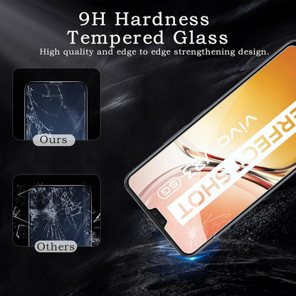 3er Pack Schutzfolie für Vivo V23 5G, HD Panzerglas Displayschutz 9H Härte