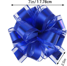 5er Set Große Geschenkschleifen Blau für