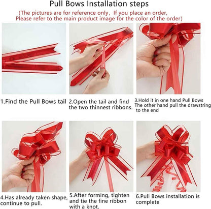 Riesige Geschenk Schleife 5er Set Polypropylen Große Pull Bow