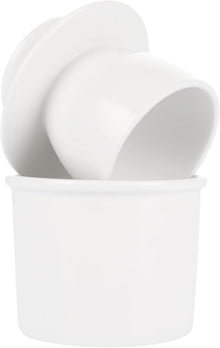 Porzellan Butterglocke mit Deckel Weiß Französische Butterdose