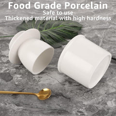 Butterglocke Porzellan mit Deckel, Französische Butterdose 200g