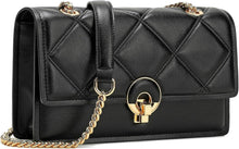 Damen Umhängetasche Crossbody Bag weiches Leder mit Metallkette