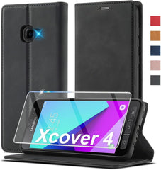Handyhülle Samsung Xcover 4/4s Leder Schutzhülle Magnetisch
