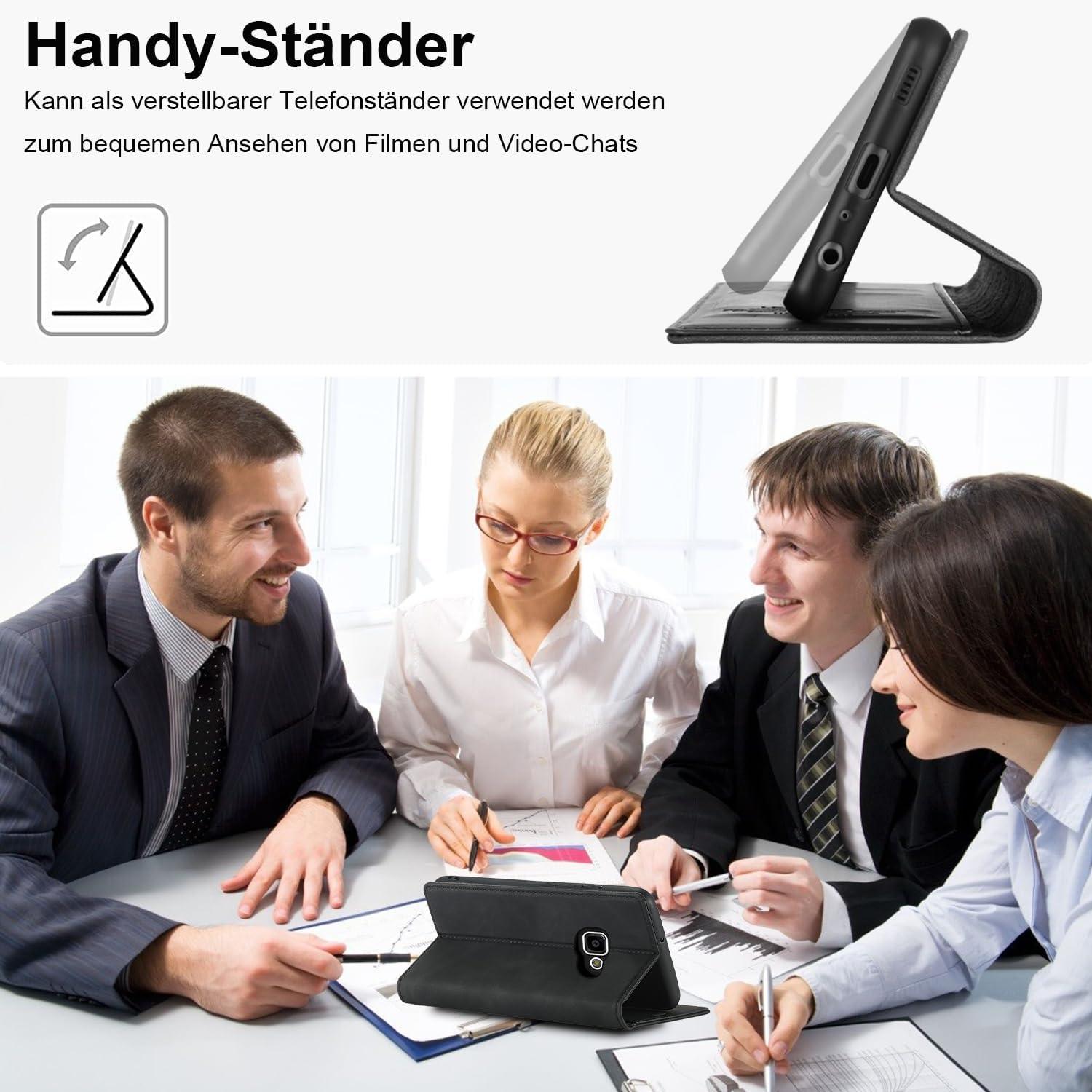 Handyhülle Samsung Xcover 4/4s Leder Schutzhülle Magnetisch