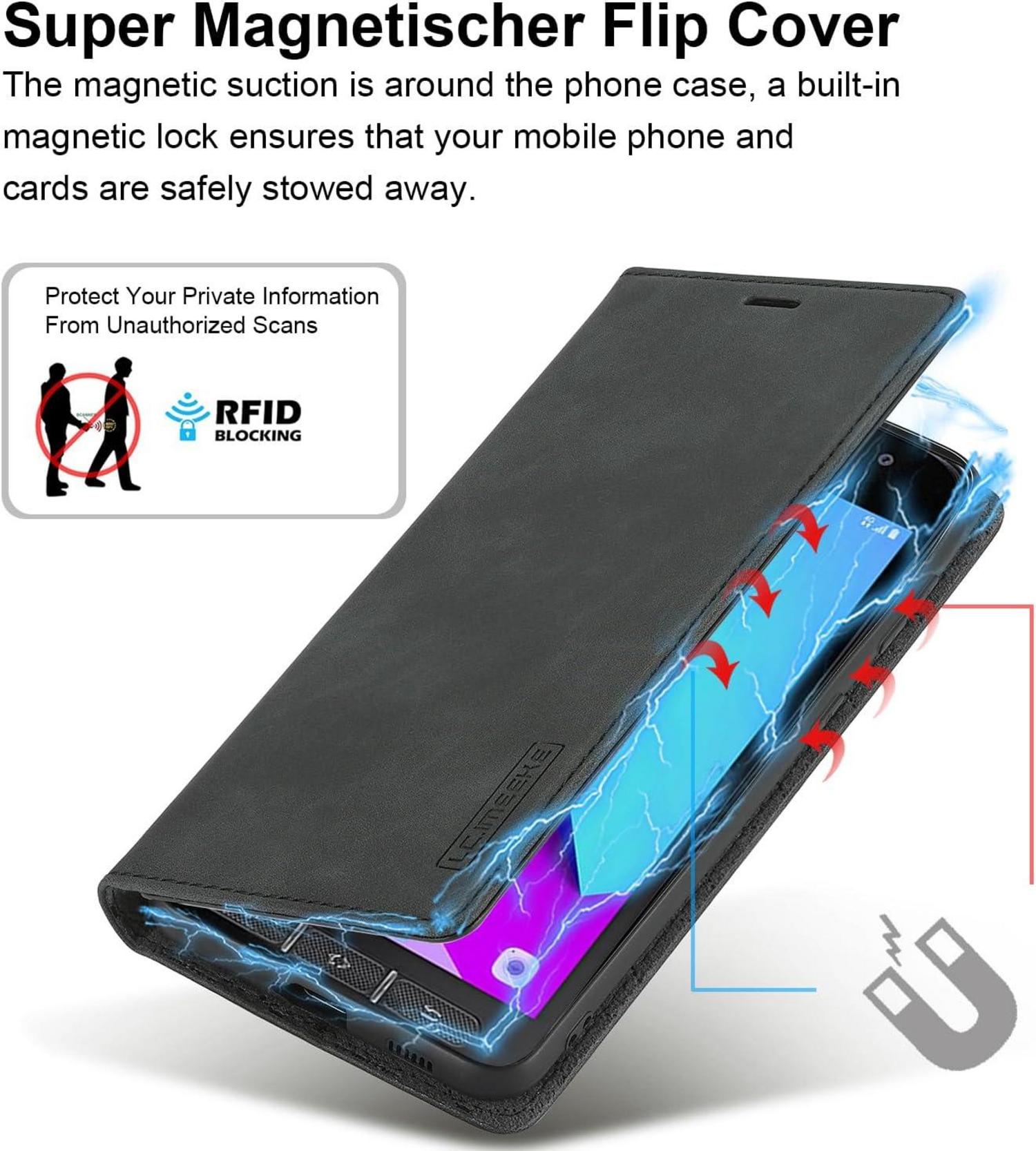 Handyhülle Samsung Galaxy Xcover 4 4s Lederhülle Schutzhülle Klappbar