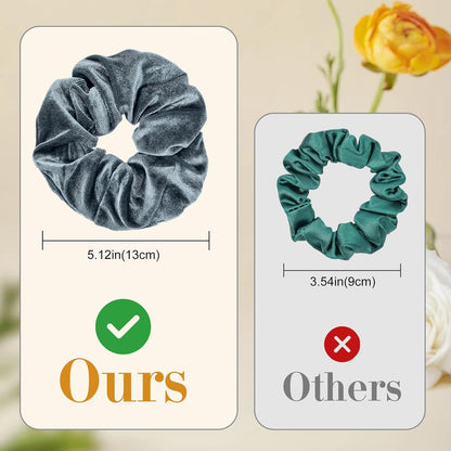 4er Set Samt Haargummis Scrunchies Haar Accessoires Mädchen Frauen