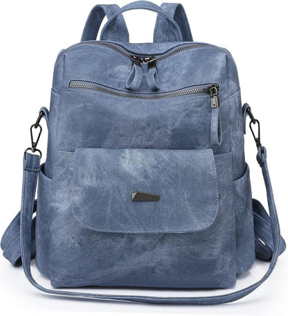 Frauen Rucksack Wasserdicht Leichtgewicht Anti-Diebstahl PU Mode