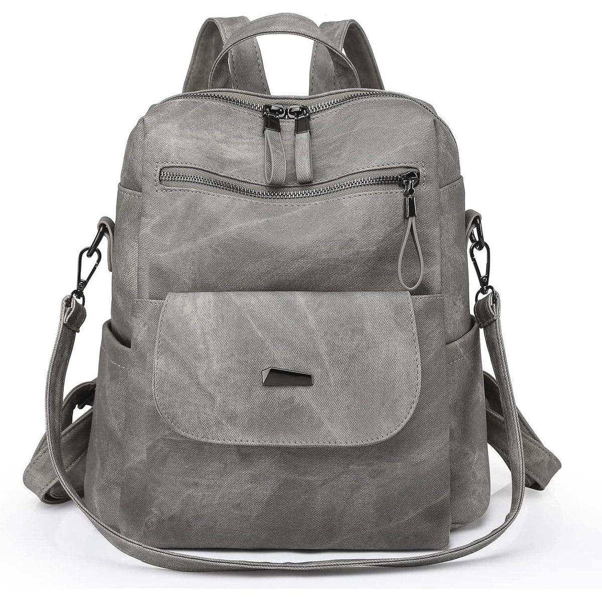 Damen Rucksack 3-in-1 wasserdicht, leicht, grau