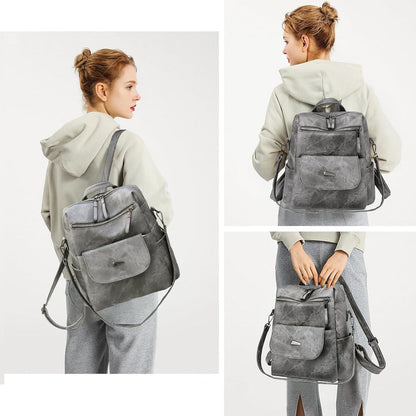 Damen Rucksack 3-in-1 wasserdicht, leicht, grau