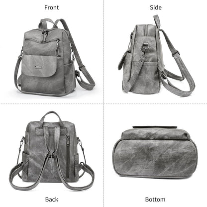 Damen Rucksack 3-in-1 wasserdicht, leicht, grau