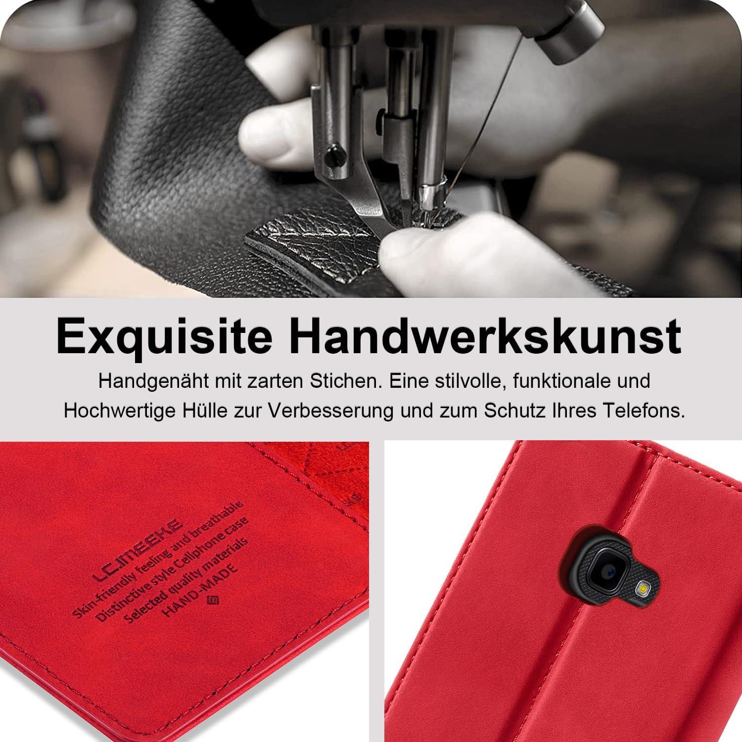 Handyhülle Samsung Galaxy Xcover 4 4s Leder Schutzfolie