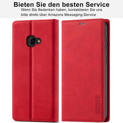 Handyhülle Samsung Galaxy Xcover 4 4s Leder Wallet Case Rot