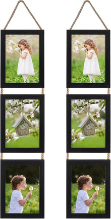 Fotorahmen Collage Set für Wanddekoration 6 Stück 13x18cm Schwarz