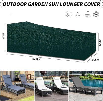 PATIO PLUS Sonnenliegen Abdeckung wasserdicht UV-Schutz