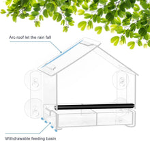 Urban Deco Fenster Vogelfutterstation mit starken Saugnäpfen