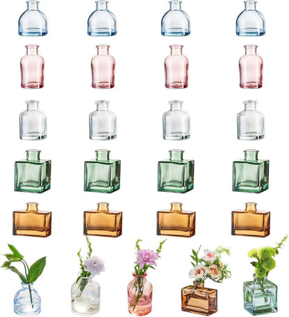Mini Glasvasen Set Klein Bunt 20er Tischdeko Modern