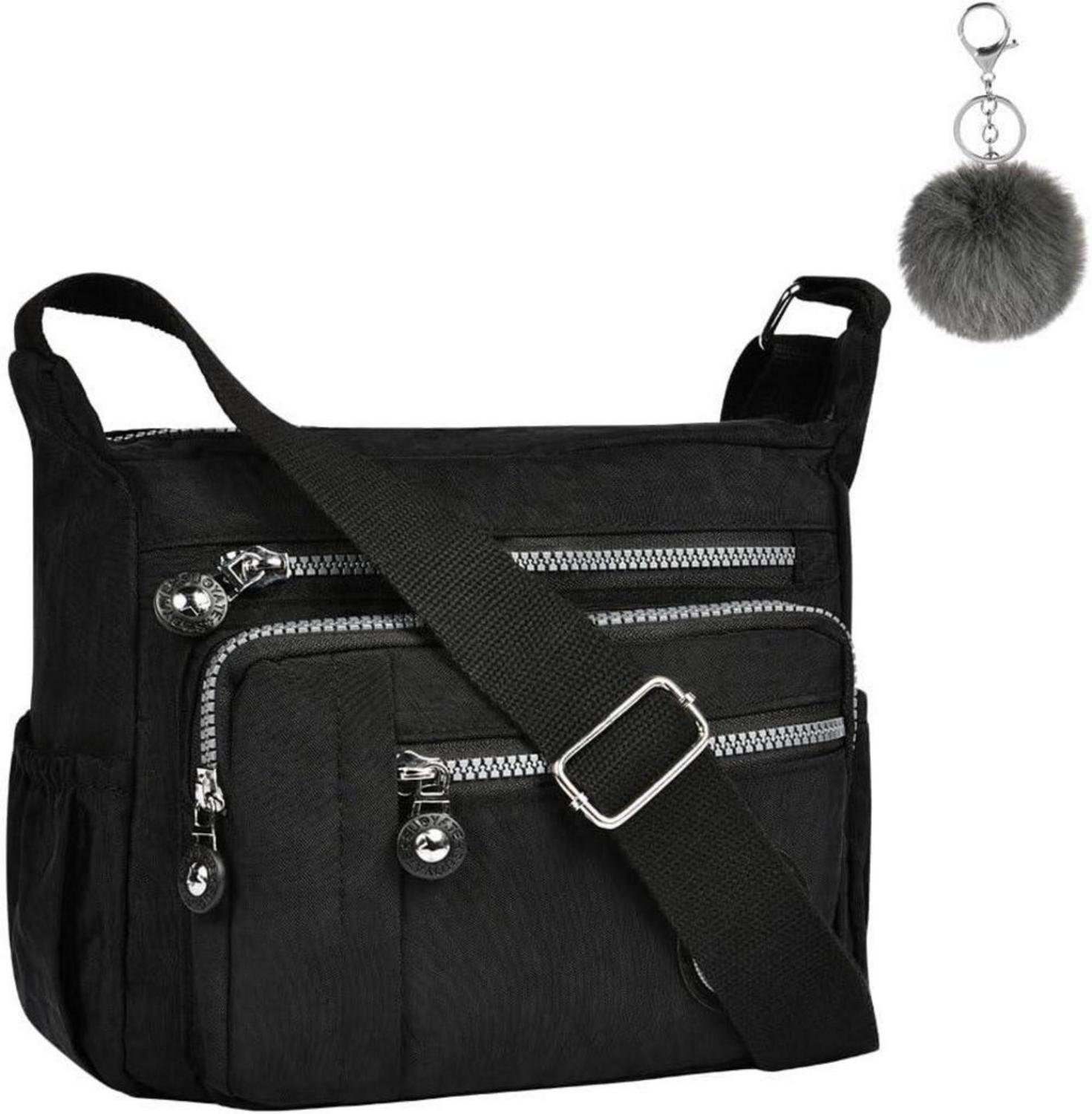 Aucuu Nylon Umhängetasche Damen Crossbody Bag Multifunktional Schultertasche