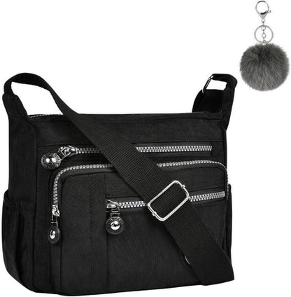 Aucuu Nylon Umhängetasche Damen Crossbody Bag Multifunktional Schultertasche