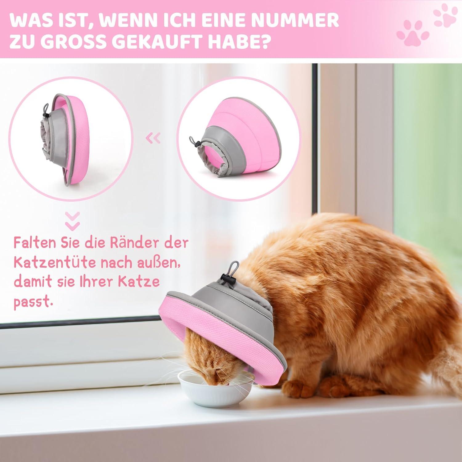 Katze Halskrause Einstellbar Weich Kragen Konus Operation Verletzungen