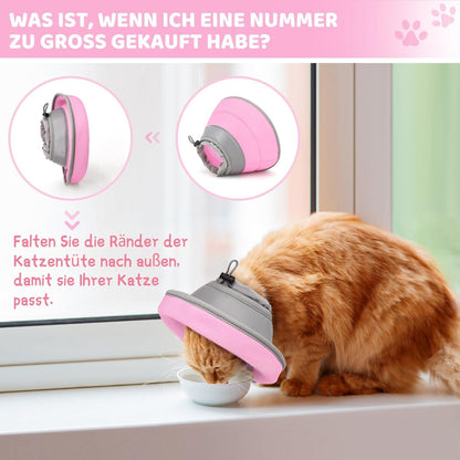 Katze Halskrause Einstellbar Weich Kragen Konus Operation Verletzungen