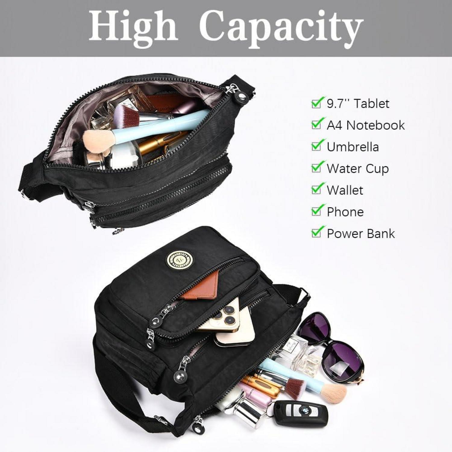 Damen Umhängetasche Nylon Schultertasche Multifunktional