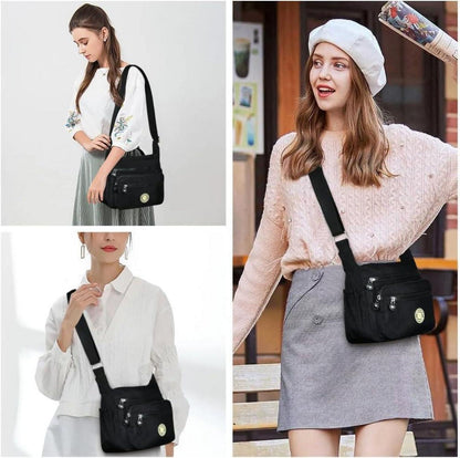Nylon Umhängetasche Damen Schultertasche Handtaschen Crossbody Bag