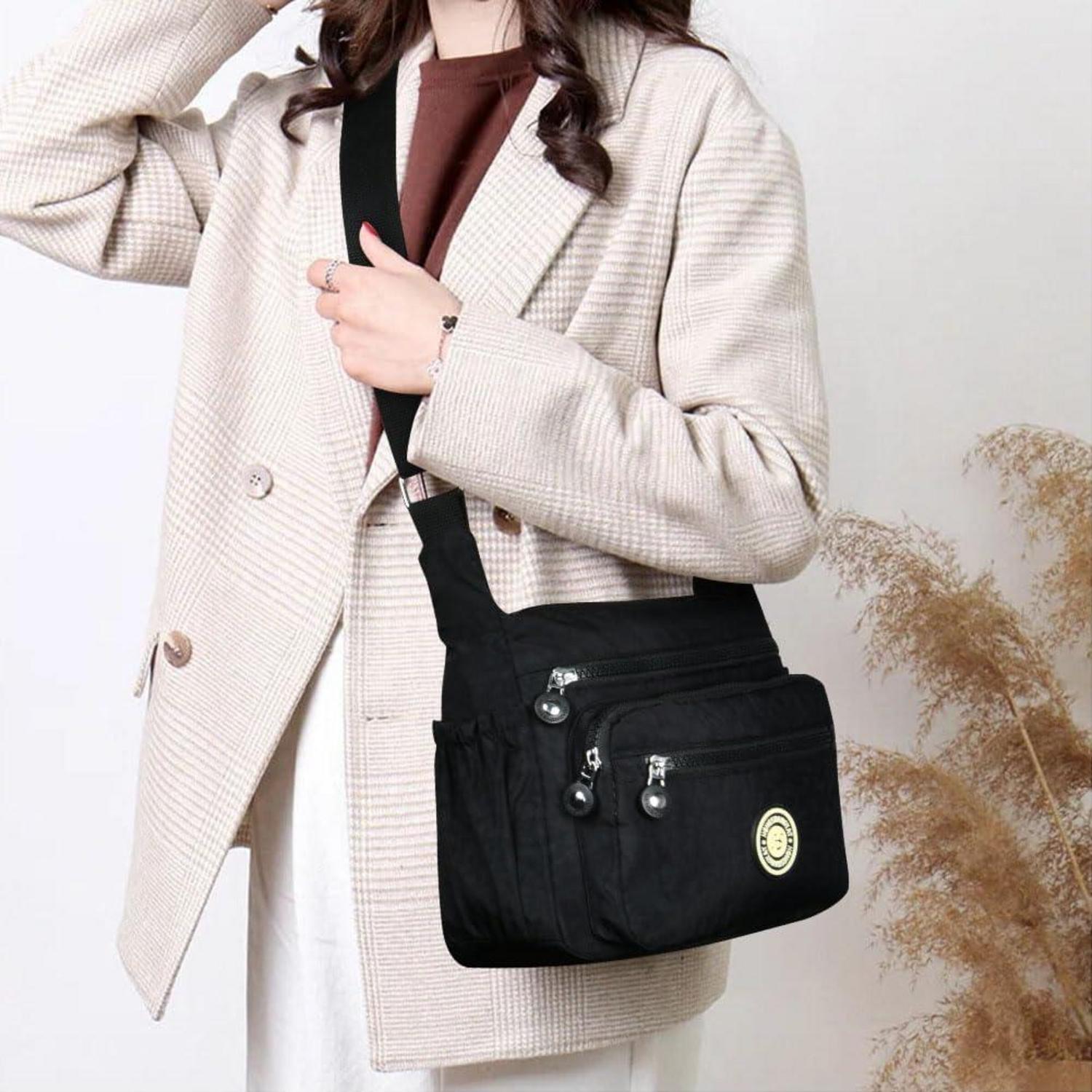 Damen Umhängetasche Nylon Schultertasche Multifunktional