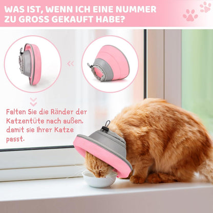 Katze Halskrause Einstellbarer Kragen Weich Orange