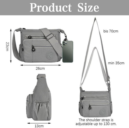 Nylon Umhängetasche Damen Multifunktionale Crossbody Bag für