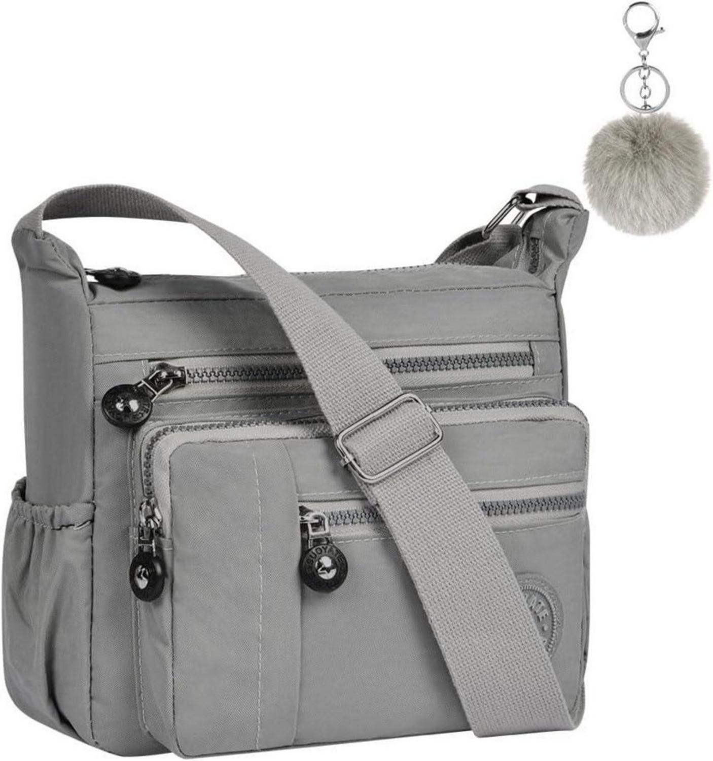 Aucuu Nylon Umhängetasche Damen Multi Pocket Größere Kapazität Shopper