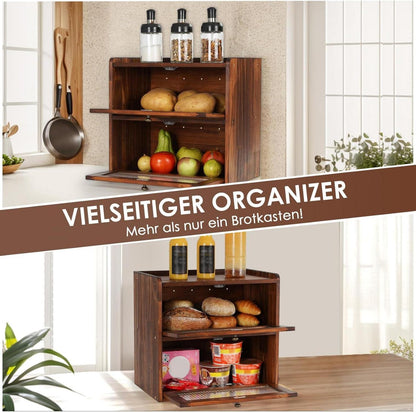 Brotkasten Groß Zirbenholz Eco Brotbox Holz Groß Brotaufbewahrung 2