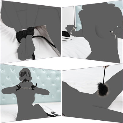 Utimi Bondage Set SM 11-teiliges Fesselset Sexspielzeug Schwarz