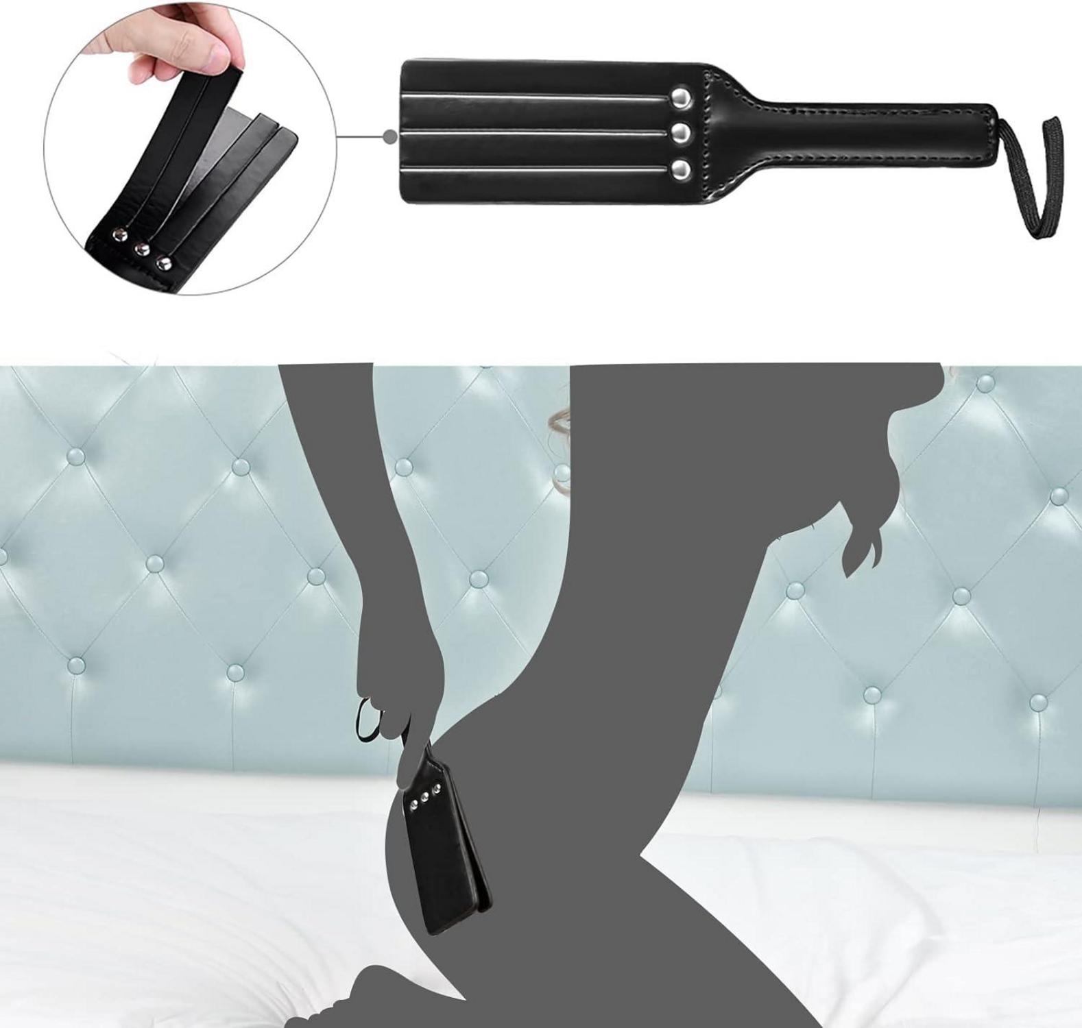 Utimi Bondage Set SM 11-teilig Fesselset Sexspielzeug Liebhaber Schwarz