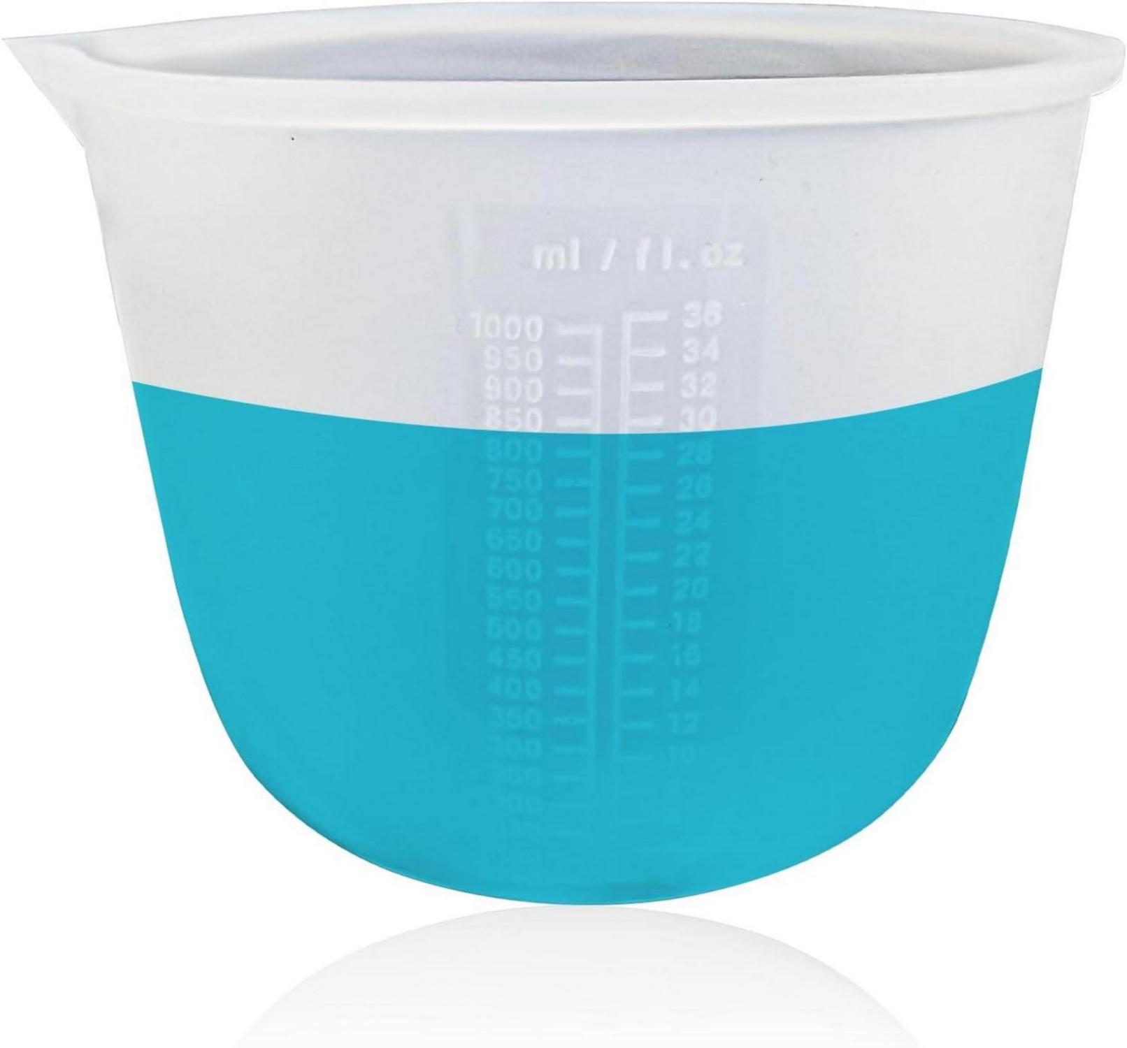 Silikon Messbecher 1000 ml für Gießformen DIY Basteln Küche