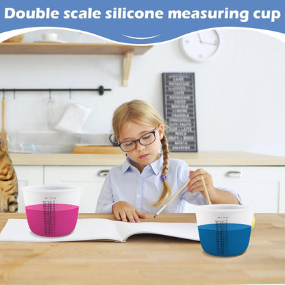 Großer Silikon Messbecher 1000ml für Gießformen & Basteln