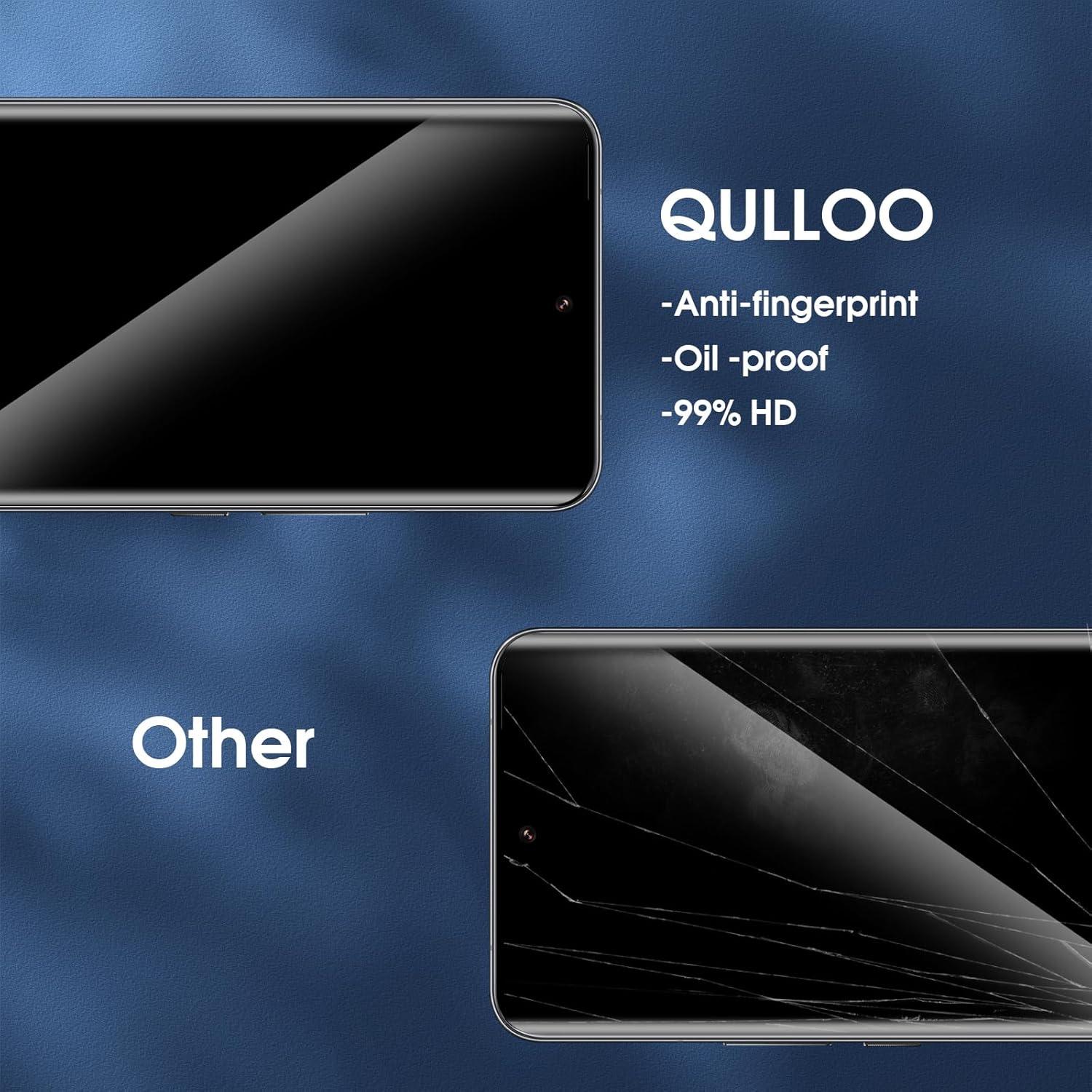 2x QULLOO Panzerglas für Xiaomi 14 Ultra/PRO, Displayschutz 9H