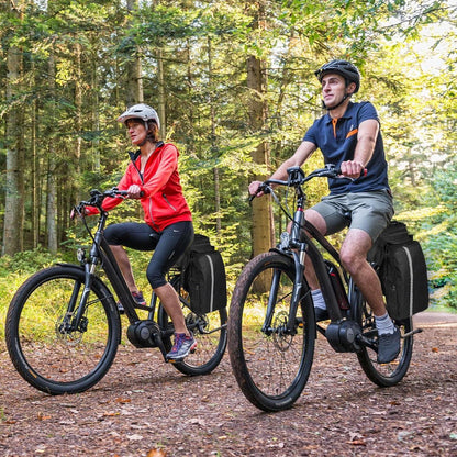 ROGTYO Fahrradtasche für Gepäckträger 27L Wasserdicht Reflektierend mit