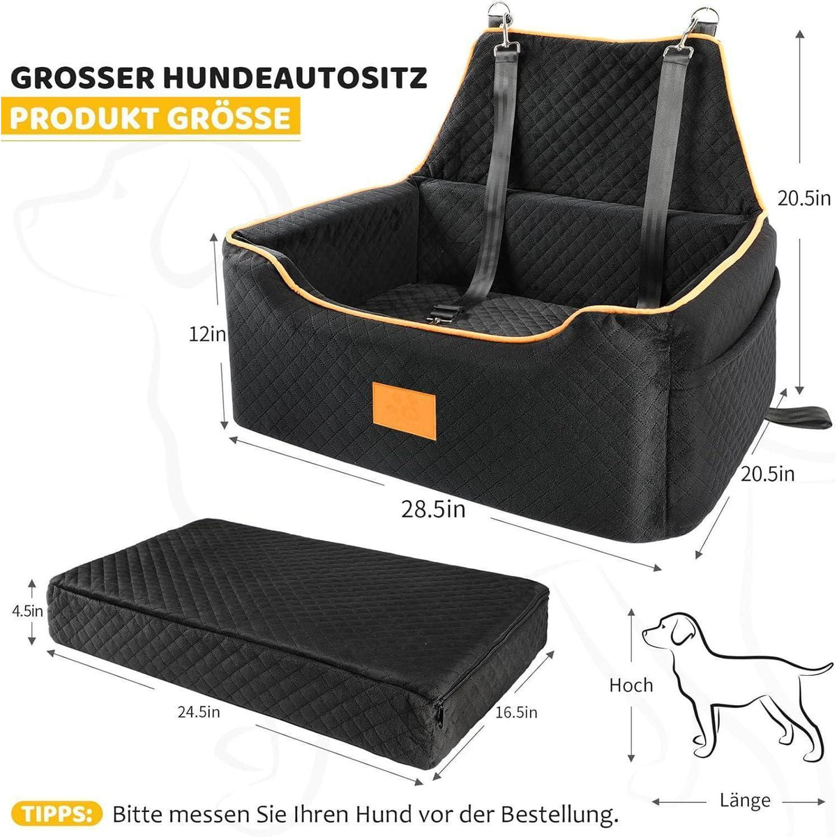 Hundesitz Auto – Komfortabel & Sicher für Große Hunde