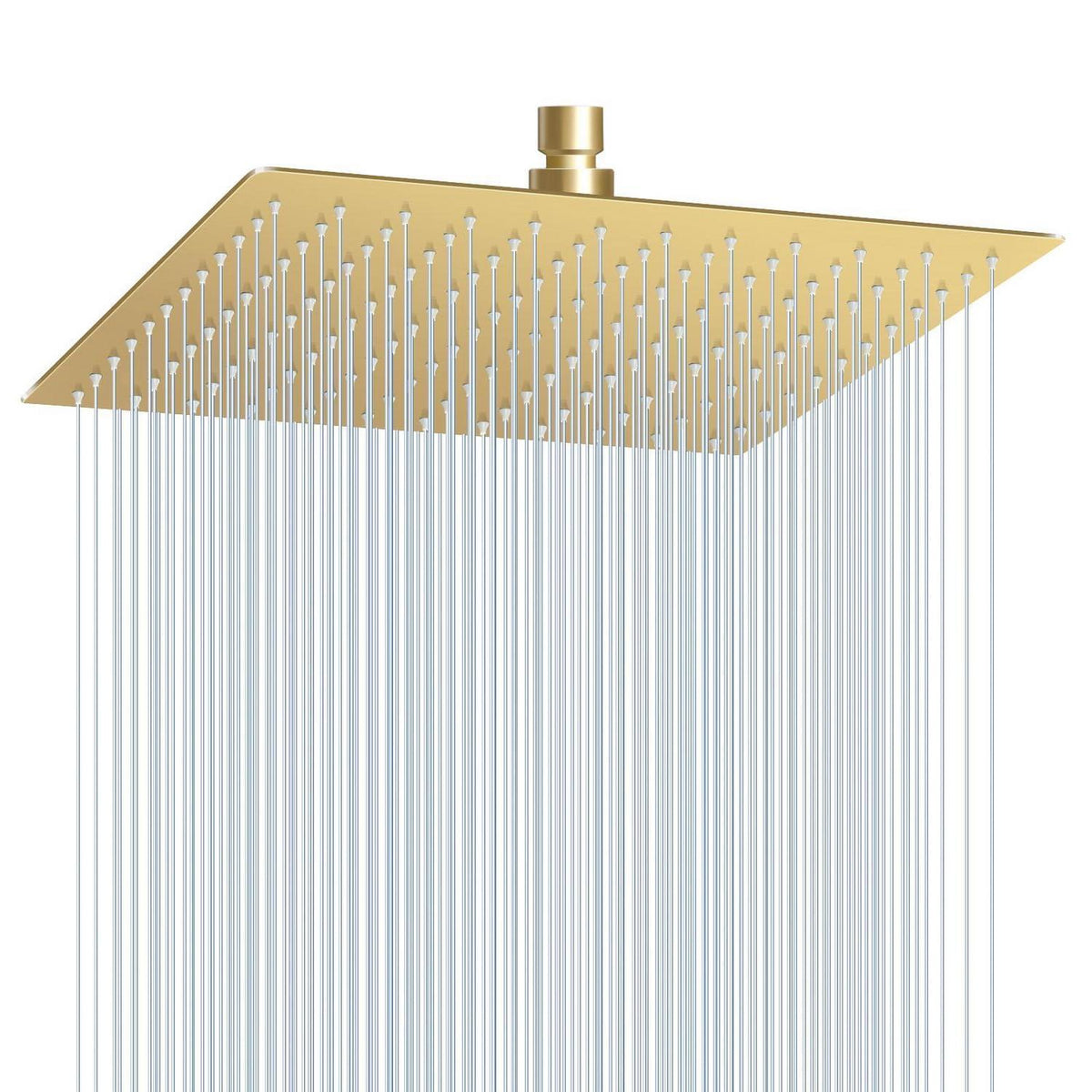 30cm Regendusche Gold – Quadratischer Wasserfallduschkopf