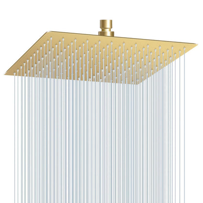 30cm Regendusche Gold – Quadratischer Wasserfallduschkopf