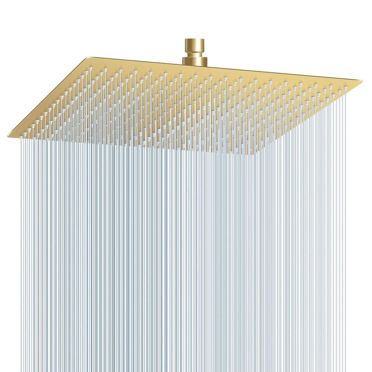 40cm Regendusche Gold – Großer Edelstahl Wasserfall Duschkopf