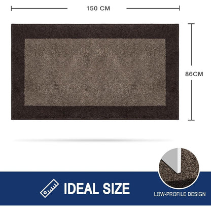 Schmutzfangmatte Braun 86x150 cm – Rutschfest & Waschbar