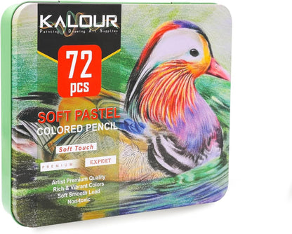 Pastellkreide-Buntstifte Set 72 Farben Kohlestifte Zeichnen Skizzieren Künstler