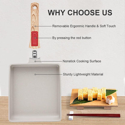 Tamagoyaki Pfanne Groß Japanische Omlette Pfanne Antihaft Backofenfest