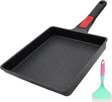 Japanische Omlette Pfanne mit Abnehmbarem Griff 23x21cm Antihaft