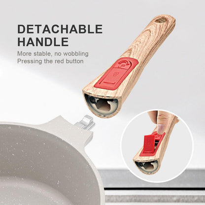 Stielkasserolle 16 cm mit Deckel, 1.5L Antihaftbeschichtet