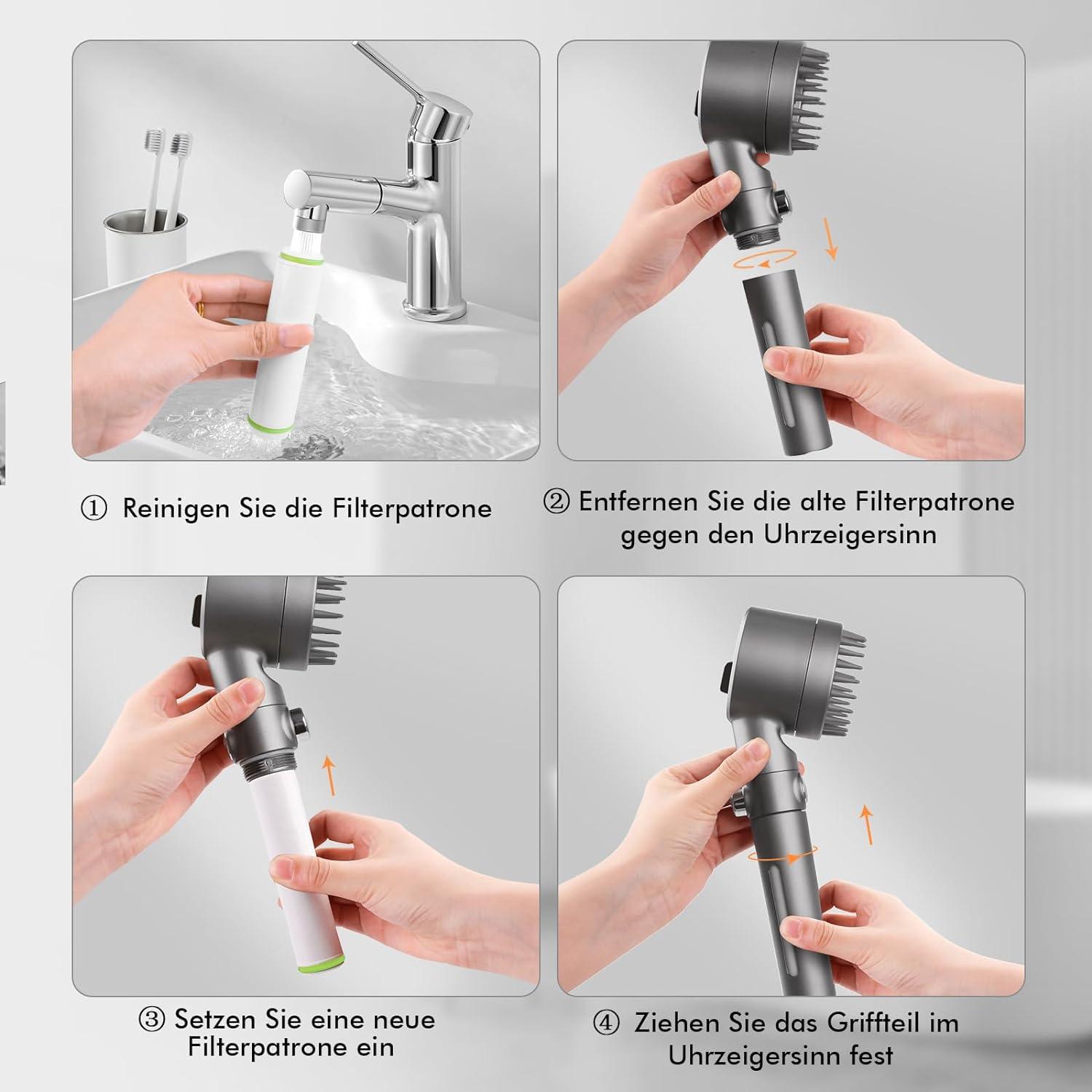 MEKO Filter 2er Pack für Handbrause Ersatzfilter 15