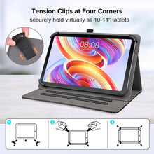 DLveer Universal Tablet Hülle 10-11 Zoll, Multi-View PU