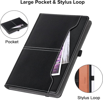 Universal Tablet Hülle für 10-11 Zoll, Multi-Winkel Ständer, PU